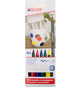 Porseleinstiften edding 4200-6 basic tinten