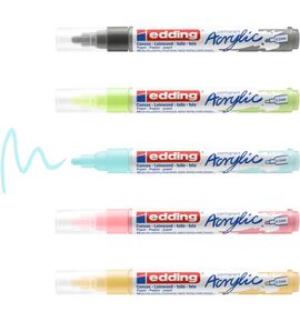 edding Acrylmarker 5100 medium set 099 - 5 stuks
