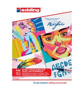 edding Schilderblok A4 voor acryl- en olieverf
