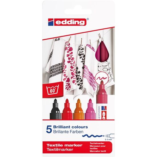 textielstiften edding 4500 set warm | Hobby Gigant