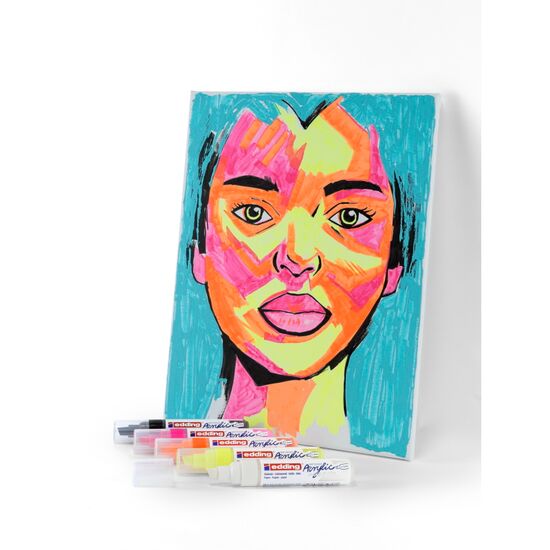 edding Acrylmarker 5000 breed set 1 - 5 stuks edding Acrylmarker 5000 breed set 1 - 5 stuks