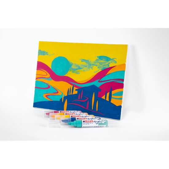 edding Acrylmarker 5000 breed doos 5set ass 999 edding Acrylmarker 5000 breed doos 5set ass 999