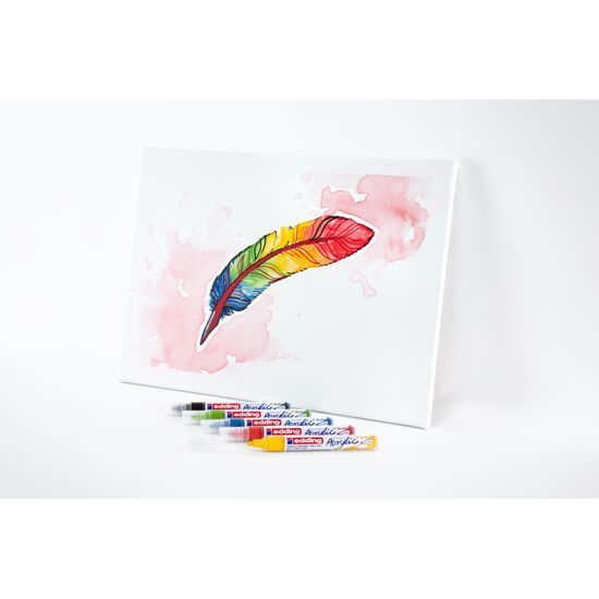 edding Acrylmarker 5100 medium doos 5set ass 099 pastel edding Acrylmarker 5100 medium doos 5set ass 099 pastel