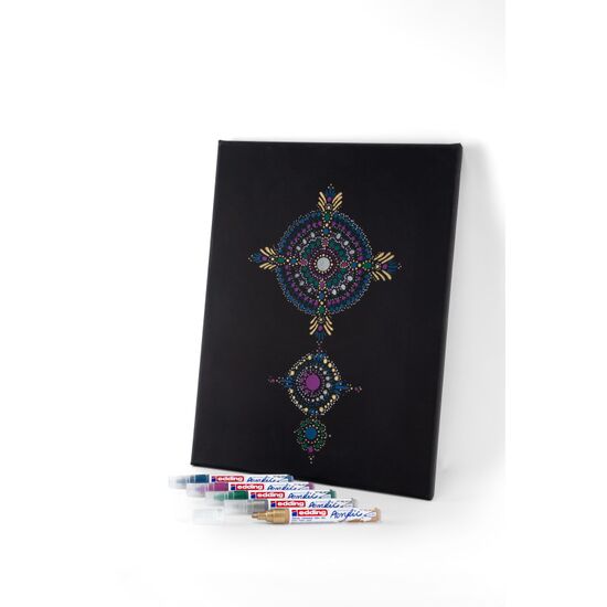 edding Acrylmarker 5100 medium doos 5set ass 999 festive edding Acrylmarker 5100 medium doos 5set ass 999 festive