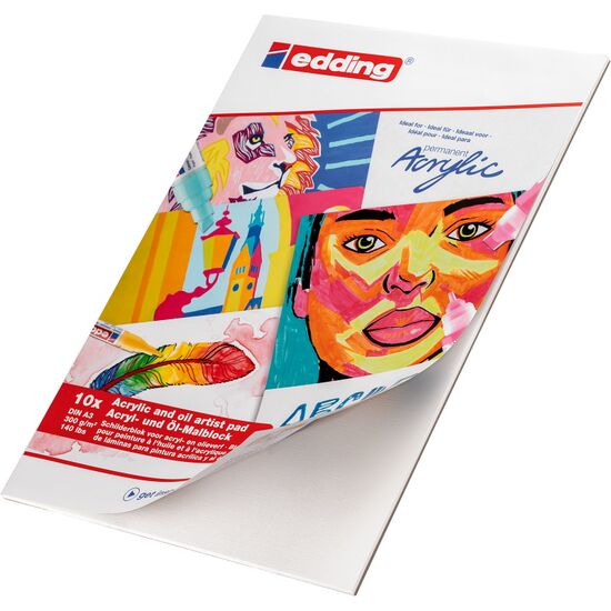 edding Schilderblok A3 voor acryl- en olieverf edding Schilderblok A3 voor acryl- en olieverf
