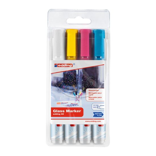 Edding glass marker set - 4 stuks (4-95-4-099)